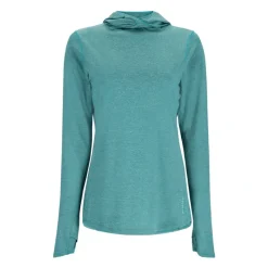 Simms Womens BugStopper SolarFlex Hoody Bluegrass Heather - Your Premium Fishing Gear Store Rods Lines Baits Accessories* Store