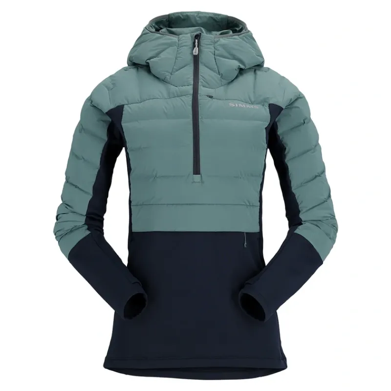 Simms Womens ExStream Pull-Over Hoody Avalon Teal - Your Premium Fishing Gear Store Rods Lines Baits Accessories* Flash Sale