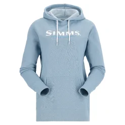 Simms Womens Logo Hoody Cornflower Heather - Your Premium Fishing Gear Store Rods Lines Baits Accessories* Store