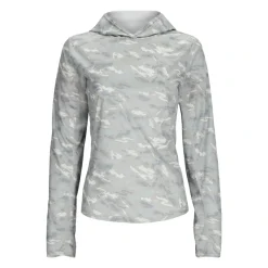 Simms Women's Simms Challenger Solar Hoody Ghost Camo Sterling - Your Premium Fishing Gear Store Rods Lines Baits Accessories* Hot