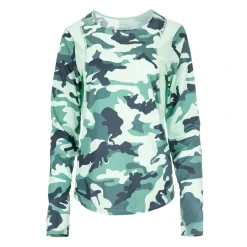 Simms Womens SolarVent Crew - Woodland Camo Avalon - Your Premium Fishing Gear Store Rods Lines Baits Accessories* Discount