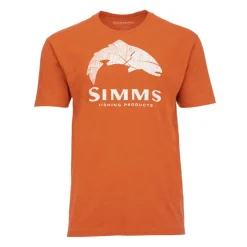 Simms Wood Trout Fill T-Shirt Adobe Heather - Your Premium Fishing Gear Store Rods Lines Baits Accessories* Shop