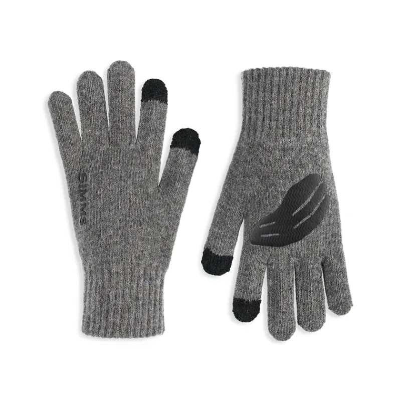 Simms Wool Full Finger Glove Steel - Your Premium Fishing Gear Store Rods Lines Baits Accessories* Flash Sale