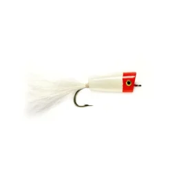 Skipping Bug Popper Red & White - Your Premium Fishing Gear Store Rods Lines Baits Accessories* Flash Sale