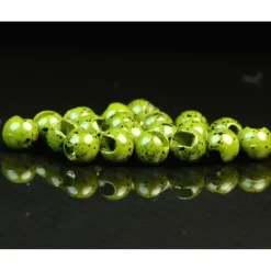 Slotted Tungsten Beads - Mottled Olive - Your Premium Fishing Gear Store Rods Lines Baits Accessories* Outlet