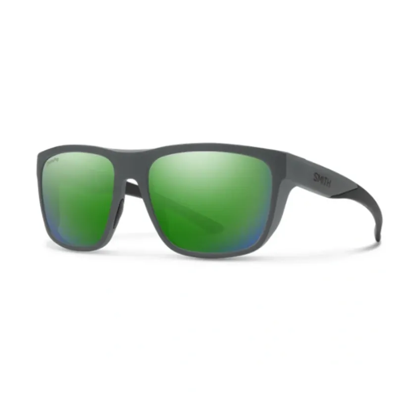 Smith Barra Sunglasses Matte Cement ChromaPop Polarized Green Mirror - Your Premium Fishing Gear Store Rods Lines Baits Accessories* Shop