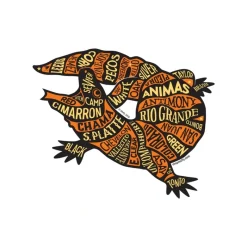 Southwestern US Rivers Sticker - Your Premium Fishing Gear Store Rods Lines Baits Accessories* Clearance