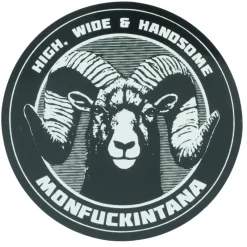 Statriot Designs High Wide & Handsome Ram Sticker - Your Premium Fishing Gear Store Rods Lines Baits Accessories* Cheap