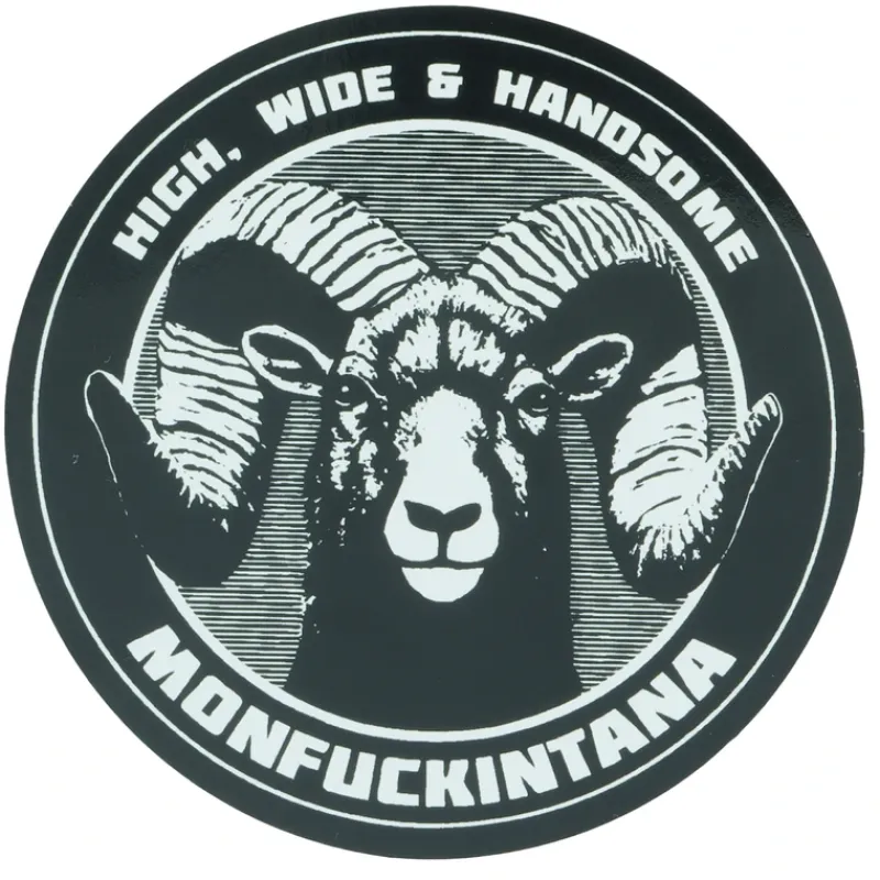 Statriot Designs High Wide & Handsome Ram Sticker - Your Premium Fishing Gear Store Rods Lines Baits Accessories* Cheap