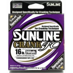 Sunline Crank FC 100% Fluorocarbon Line 16lb 660yd Clear P-Ion Technology - Your Premium Fishing Gear Store Rods Lines Baits Accessories* Store