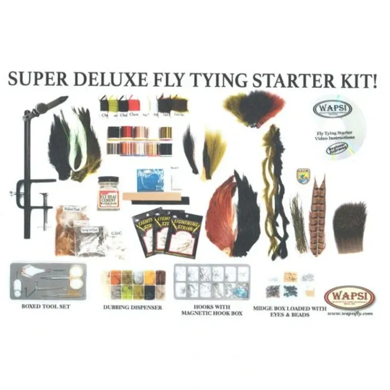 Super Deluxe Fly Tying Kit - Your Premium Fishing Gear Store Rods Lines Baits Accessories* Store