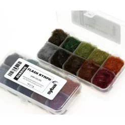 Sybai Flash Nymph Dubbing Box- Dark - Your Premium Fishing Gear Store Rods Lines Baits Accessories* Store