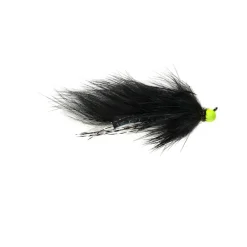 Tactical Hot Head Jig Zonker Black Barbless - Your Premium Fishing Gear Store Rods Lines Baits Accessories* New