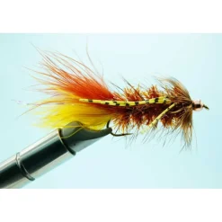 TBH Rubber Leg Bugger Brown Yellow #6 - Your Premium Fishing Gear Store Rods Lines Baits Accessories* Store