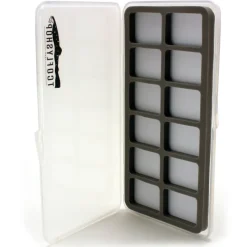 Fly Fishing^ TCO Fly Box - Slim box Tall 12 Compartment - Your Premium Fishing Gear Store Rods Lines Baits Accessories