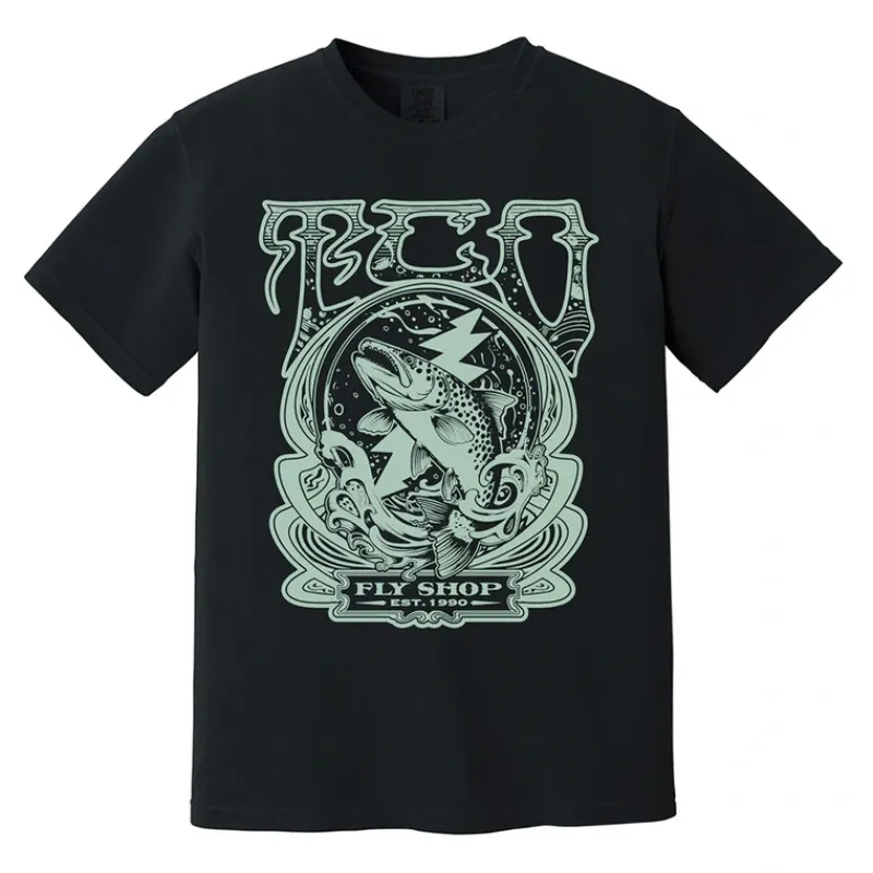 Fishing Line^ TCO Logo T-Shirt - Trippy Rising Trout - Your Premium Fishing Gear Store Rods Lines Baits Accessories