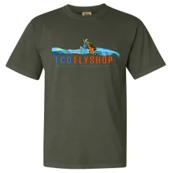 Fishing Line^ TCO Logo T-Shirt Deyoung Brown Trout Riser - Your Premium Fishing Gear Store Rods Lines Baits Accessories
