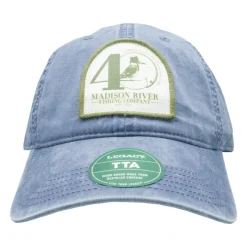 Shop All^ 40th Logo Hat Slate Blue w/Printed Front Patch - Your Premium Fishing Gear Store Rods Lines Baits Accessories