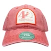 Shop All^ 40th Logo Hat Weathered Red w/Printed Front Patch - Your Premium Fishing Gear Store Rods Lines Baits Accessories
