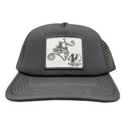 Shop All^ 40th Logo Laguna Trucker Hat Black w/ Abby Paffrath Trout Rodeo Logo - Your Premium Fishing Gear Store Rods Lines Baits Accessories