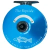 Fishing Line^ Tibor Riptide Reel Custom Aqua with Jet Black with Redfish Engraving - Your Premium Fishing Gear Store Rods Lines Baits Accessories