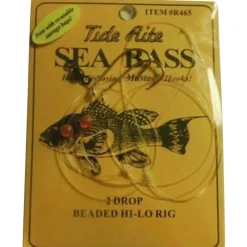 Bait^ Tide Rite Sea Bass 2-Drop Beaded Hi-Lo Rig Baitholder Hooks - Your Premium Fishing Gear Store Rods Lines Baits Accessories