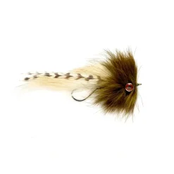 Fly Fishing^ Trash Can Streamer Olive - Your Premium Fishing Gear Store Rods Lines Baits Accessories