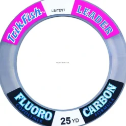 Fishing Line^ Trik Fish Fluorocarbon Leader Wrist Spool 25yd Clear - Your Premium Fishing Gear Store Rods Lines Baits Accessories