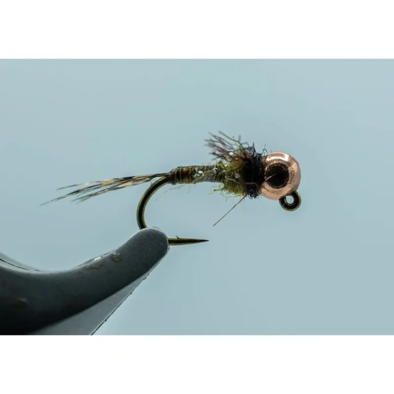 Fly Fishing^ Tungsten Jiggy Micro May Olive #16 - Your Premium Fishing Gear Store Rods Lines Baits Accessories