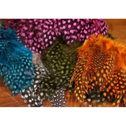 Fly Fishing^ UV Large Dot Guinea Hackle - Your Premium Fishing Gear Store Rods Lines Baits Accessories