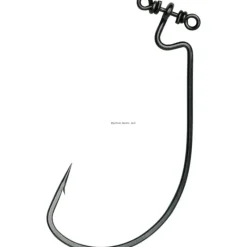 Fishing Line^ VMC Spinshot Hook, Wide Gap, Offset, Black, Size 2/0 - Your Premium Fishing Gear Store Rods Lines Baits Accessories