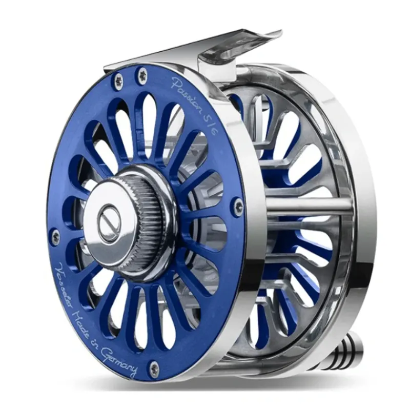 Fly Fishing^ Vosseler Passion Aluminium Reel 3/4 Blue - Your Premium Fishing Gear Store Rods Lines Baits Accessories