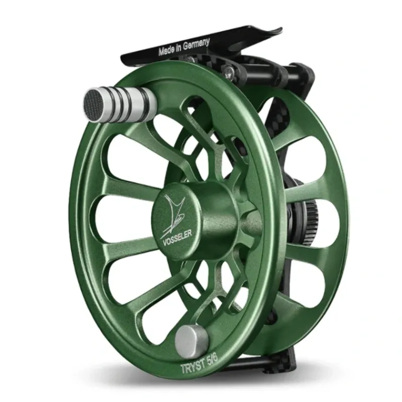 Fly Fishing^ Vosseler TRYST Carbon Reel 3/4 Green - Your Premium Fishing Gear Store Rods Lines Baits Accessories