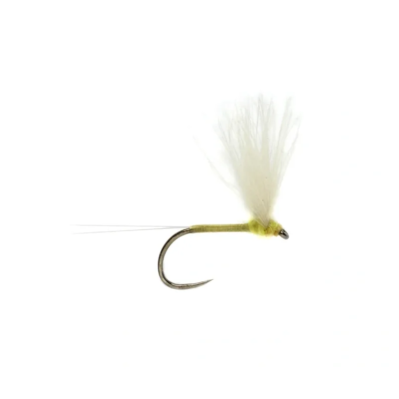 Fly Fishing^ Weiss CDC Yellow Sulpher Barbless - Your Premium Fishing Gear Store Rods Lines Baits Accessories