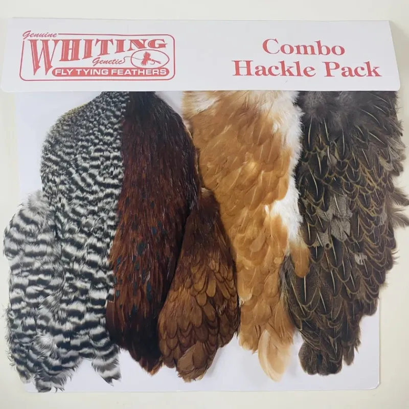 Fly Fishing^ Whiting Introductory Soft Hackle Pack 2 Half Capes 2 Half Saddles - Your Premium Fishing Gear Store Rods Lines Baits Accessories