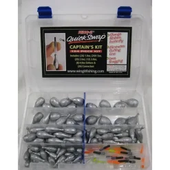 Fishing Line^ Wing-It 124 Pc Captain's Sinker Kit - Your Premium Fishing Gear Store Rods Lines Baits Accessories