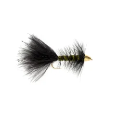 Fly Fishing^ Woolly Bugger Black & Olive (TCH) - Your Premium Fishing Gear Store Rods Lines Baits Accessories