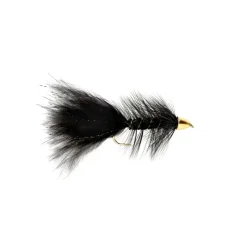 Fly Fishing^ Woolly Bugger Black (TCH) - Your Premium Fishing Gear Store Rods Lines Baits Accessories