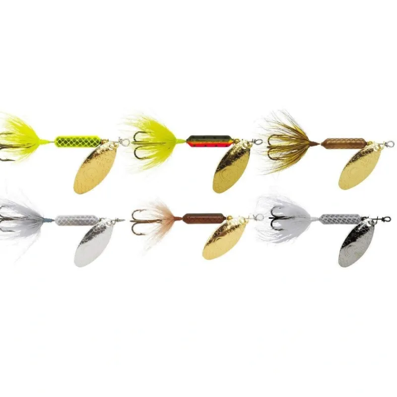Fishing Line^ Wordens 225-Y349 Rooster Tail In-Line Spinner 6 Pak, Sz 1/16oz, - Your Premium Fishing Gear Store Rods Lines Baits Accessories