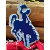 Fishing Line^ Wyoming Cowboy Blue License Plate Christmas Ornament - Your Premium Fishing Gear Store Rods Lines Baits Accessories