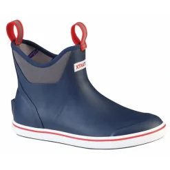 Fishing Line^ Xtratuf Men's Full Rubber Deck Boot, Navy/Red - Your Premium Fishing Gear Store Rods Lines Baits Accessories