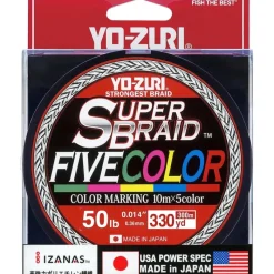 Fishing Line^ Yo-Zuri SuperBraid Braided Line, 330yd, Five Color - Your Premium Fishing Gear Store Rods Lines Baits Accessories