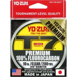 Fishing Line^ Yo-Zuri T-7 Premium Fluorocarbon Line (6lb-25lb, 200yd, Clear) - Your Premium Fishing Gear Store Rods Lines Baits Accessories